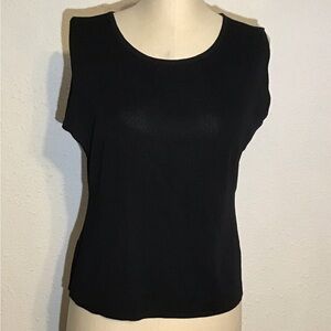 Misook black tank top size petite medium